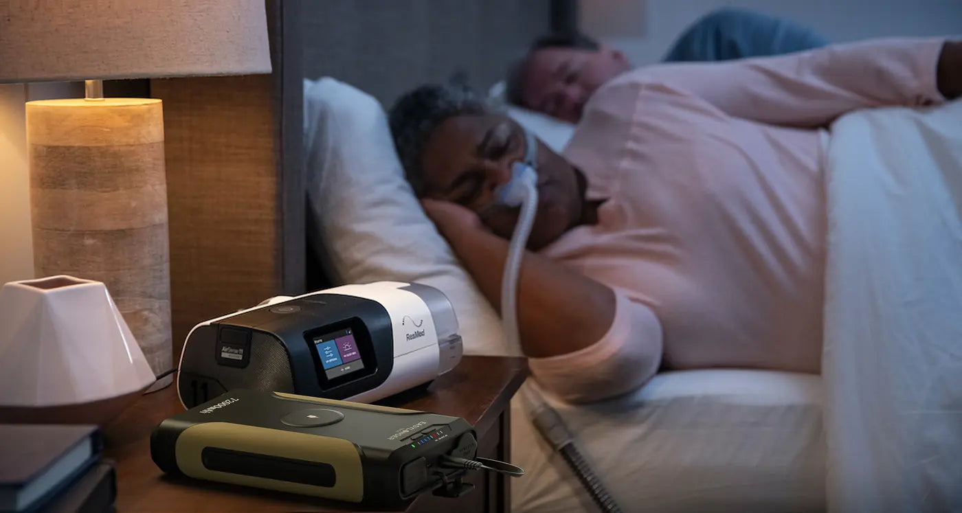 An ES720 on a nightstand, plugged into the wall